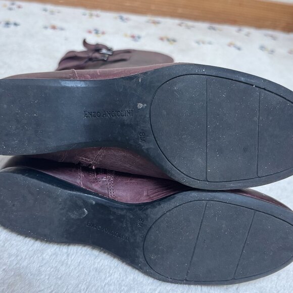 Enzo Angiolini burgundy knee-high boots 8M - Picture 4 of 5